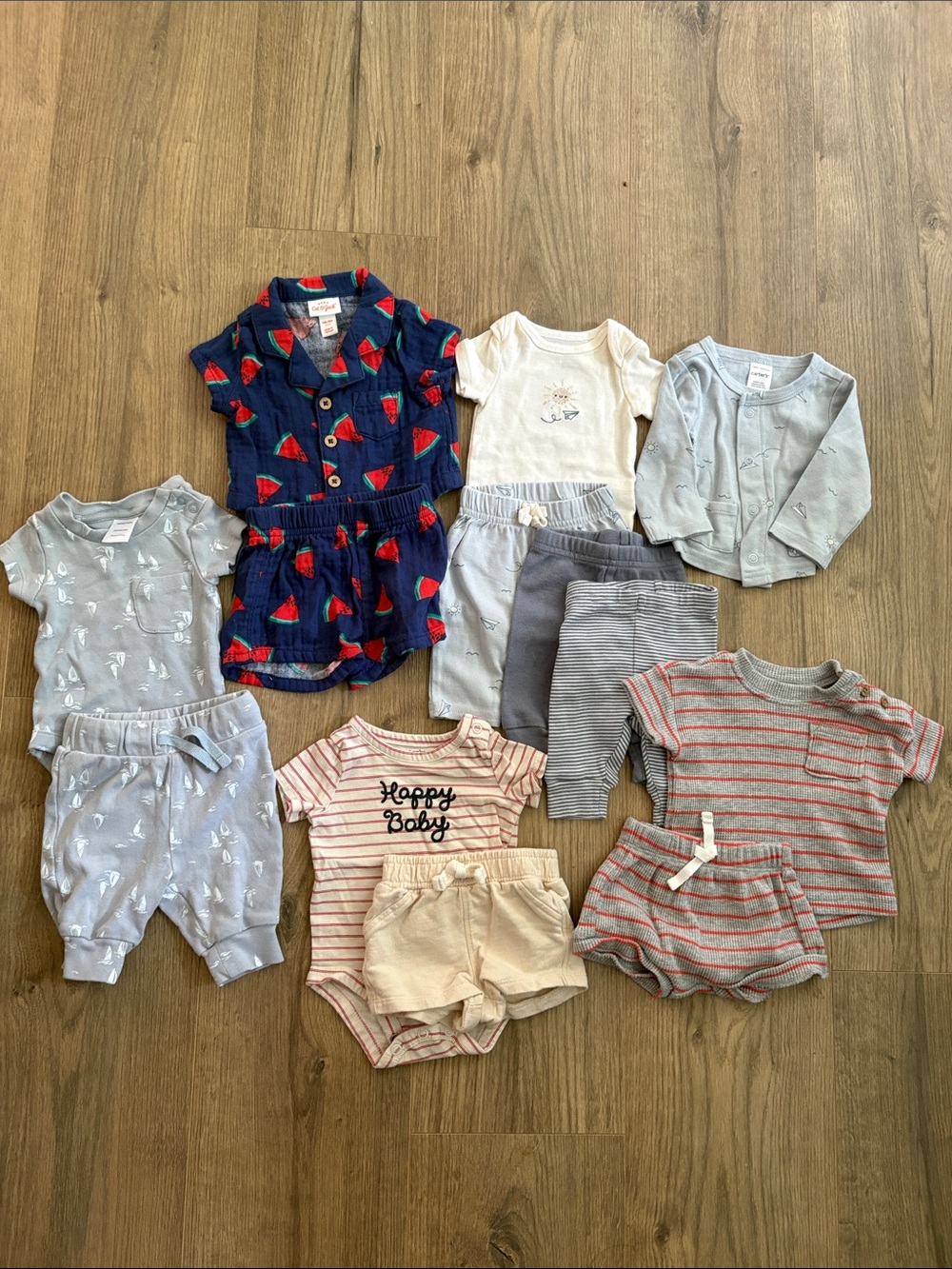 13 piece summer NEWBORN bundle